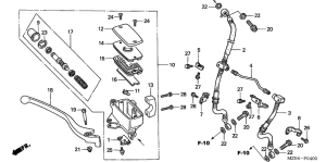 GL1500CD Fr. brake master cylinder