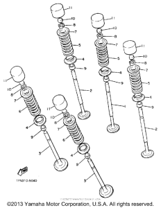 FZR1000UC Клапана