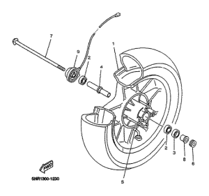 YP125D Переднее колесо