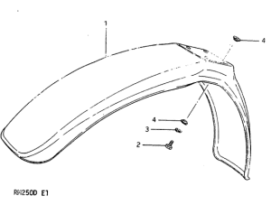RM250 Переднее крыло