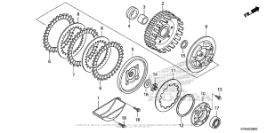 CRF110F Сцепление