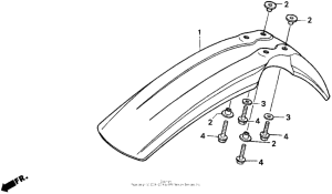 XR250L Переднее крыло