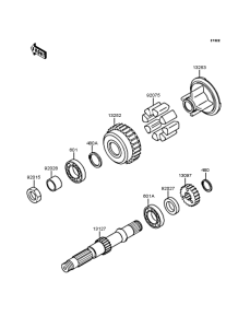 ZR750 Secondary shaft