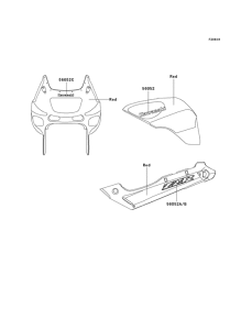 ZX600 Наклейки
