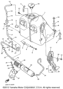 GTS1000AF Топливный бак