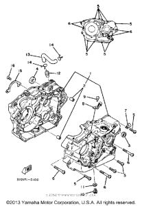 TT250J Картер двигателя