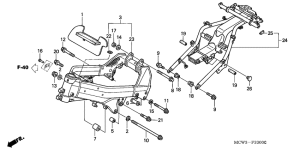 VFR800 (ABS) Frame body