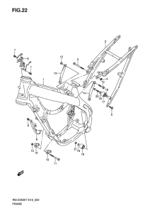 RM-Z250 Frame comp