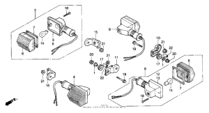 XR650L Задний фонарь