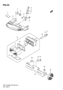 GSX-R1000 Задний комбинированный сигнал