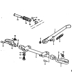 TS125 Stand - footrest