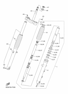 XVS950CU フロントフオ-ク