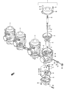 GSX-R1100 Carburetor assy