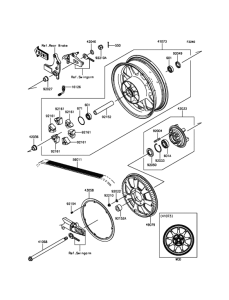 VN1700 Заднее колесо и цепь