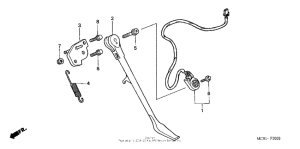VT750DC Подножка