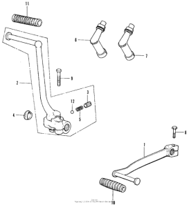  Kick arm + change pedal