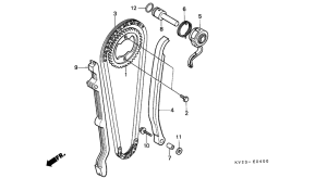XLX350 Цепь грм / натяжное устройство