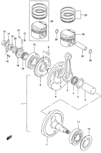 GZ250 Вал коленчатый