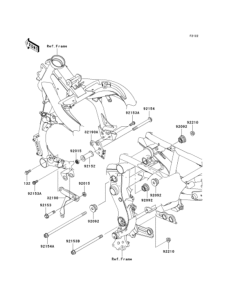EX400 Крепление двигателя