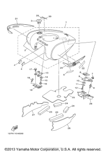 XV1900AS Топливный бак