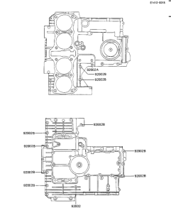 KZ1100 Crankcase bolt & stud pattern