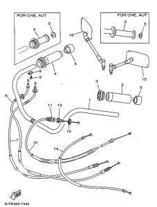 XV1100 Steering handle. cable