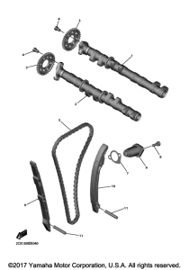 YZF-R6 Цепь механизма газораспределения