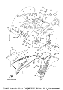 TTR110E Топливный бак