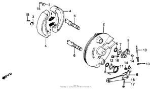 XR250R Передний тормоз
