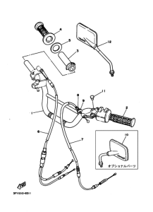 TDR50 ｽﾃｱﾘﾝｸﾞﾊﾝﾄﾞﾙ. ｹｰﾌﾞﾙ
