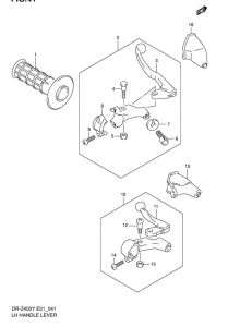DR-Z400 Рычаг сцепления