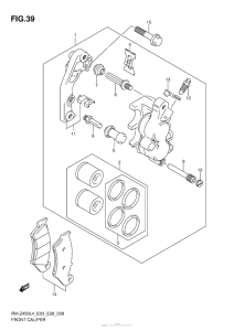 RM-Z450 Передние тормоза