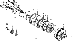 MT125 Сцепление