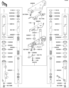 VN800 Передняя вилка