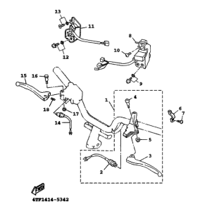 XC125 Handle switch. lever