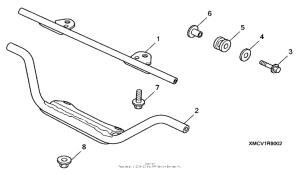 VTX1800T2 Windshield hardware