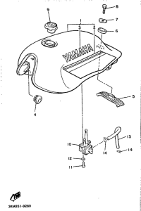XJ600 Топливный бак