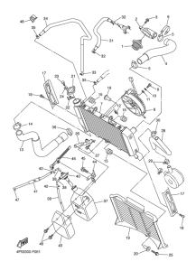FZ6-NAHG Radiator & hose