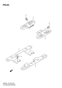 AN650 (ABS) Footboard bracket
