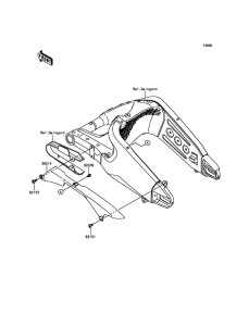 ZX600 Крышка цепи привода