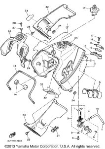 XT600EEC Топливный бак