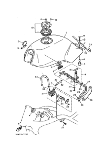 SRX400 Fuel tank assy