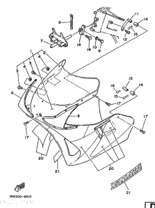 TZ250S/TZ250 Обтекатель 1