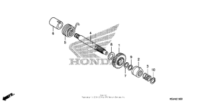 CRF100F Кик стартер