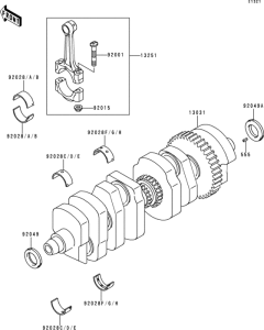 ZR1100 Коленвал