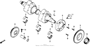 CM450 Коленвал