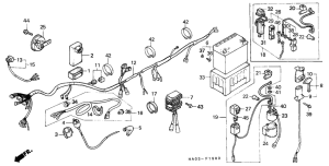 ATC250ES Wire harness / battery