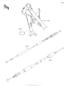 KX65 Тросы управления