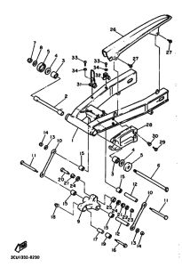 FZR750R FZR750RU Задний рычаг и подвеска