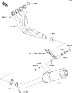 ZX600 Глушитель